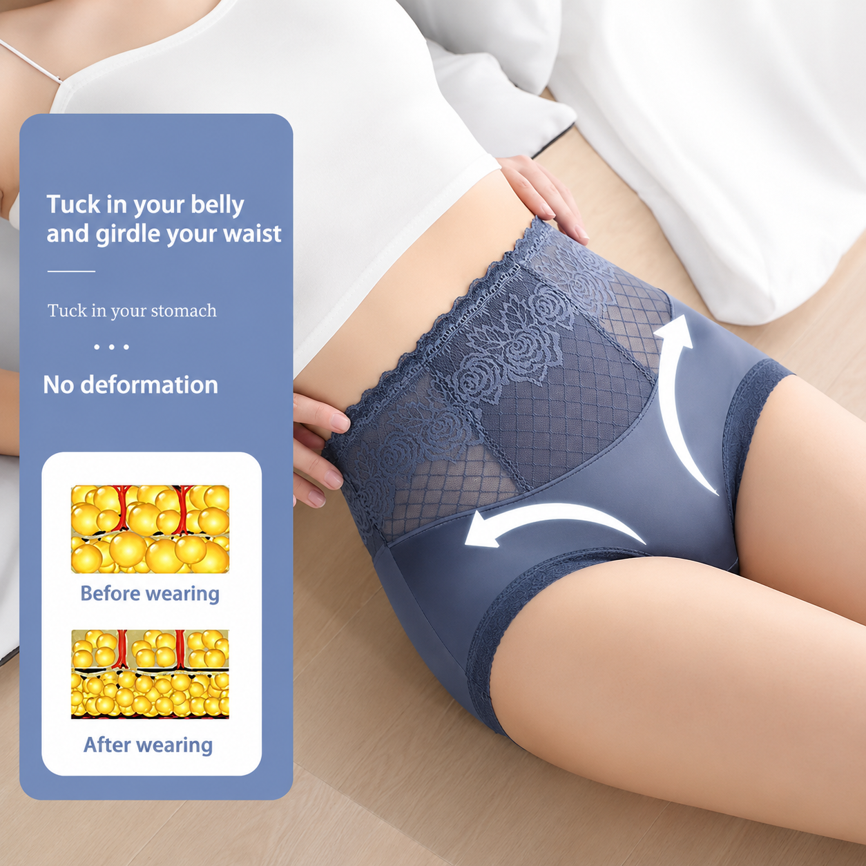 🏆 SmoothLift High-Waist Panties 👙 Silky Comfort High Waist Hip Lift Panties 🩷🩷 thumbnail 6