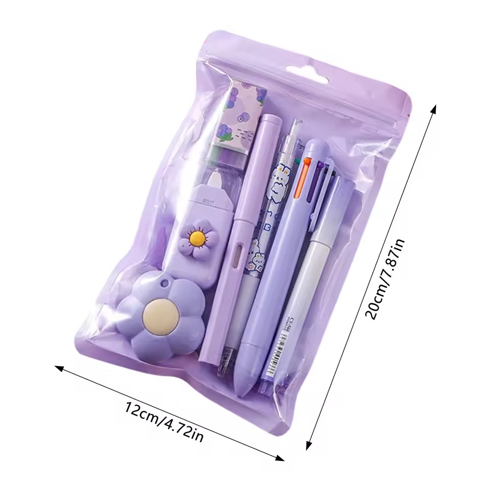 🔥 Back-To-School Sale — 65% OFF 🎒 7pcs/set Colorful School Stationary Kits thumbnail 7