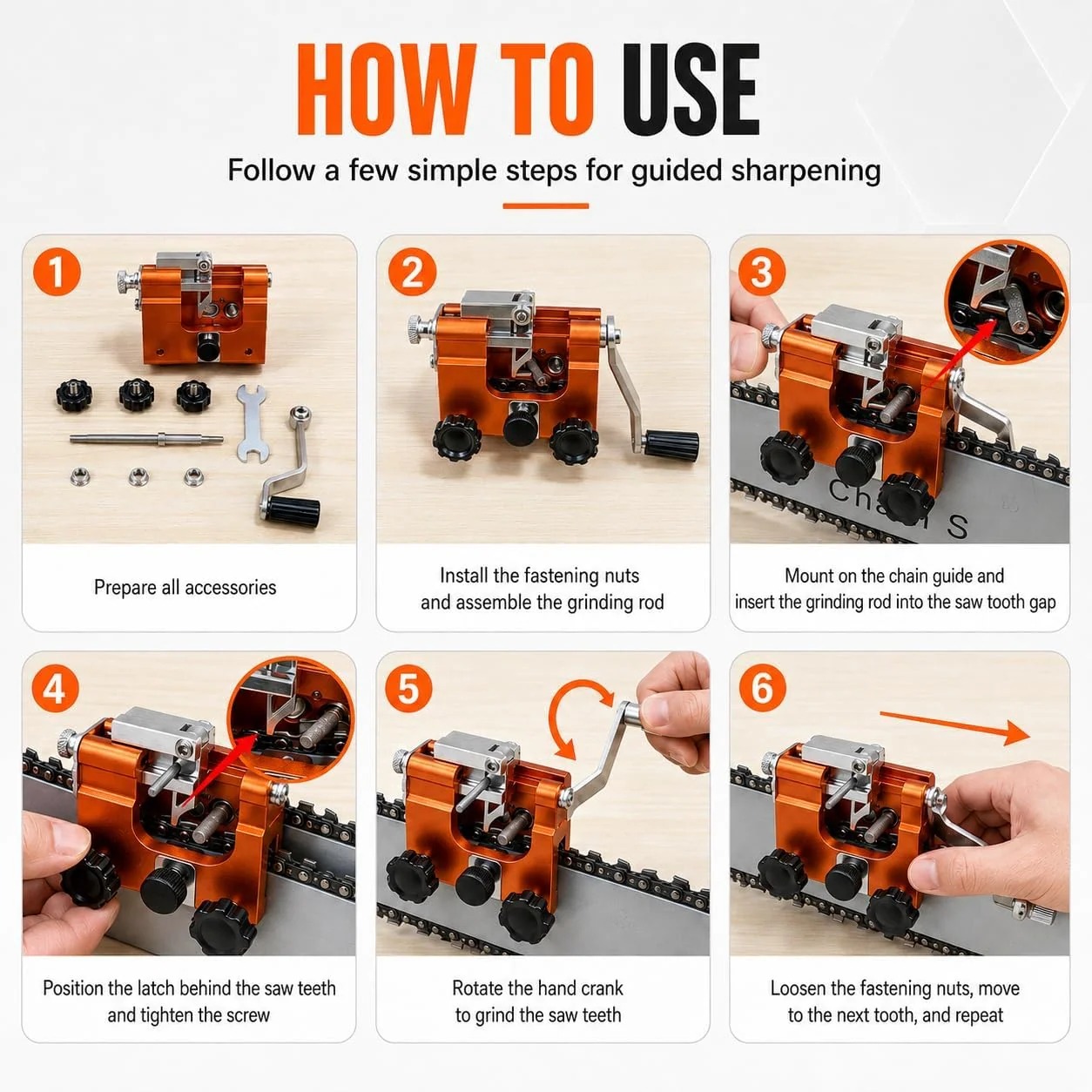🔥 Last Day 50% OFF 🔥 RazorWolf Chainsaw Sharpener (Official Retailer) 2026 thumbnail 10