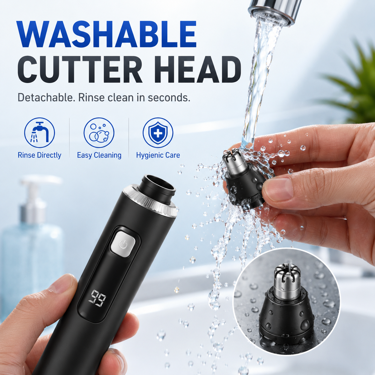 ⚡ LIMITED-TIME OFFER — SAVE 49% + FREE US SHIPPING - Precision Nose & Ear Hair Trimmer 🏆💈 thumbnail 7