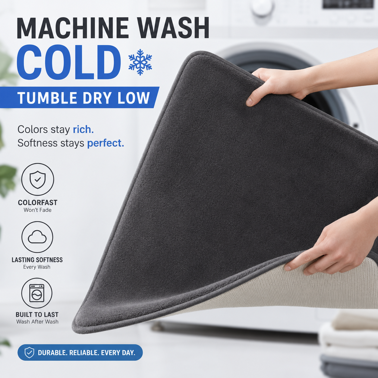 🛁 Premium Super Absorbent Bath Mat — Non-Slip Coral Velvet Bathroom Rug for Soft, Dry Comfort thumbnail 7