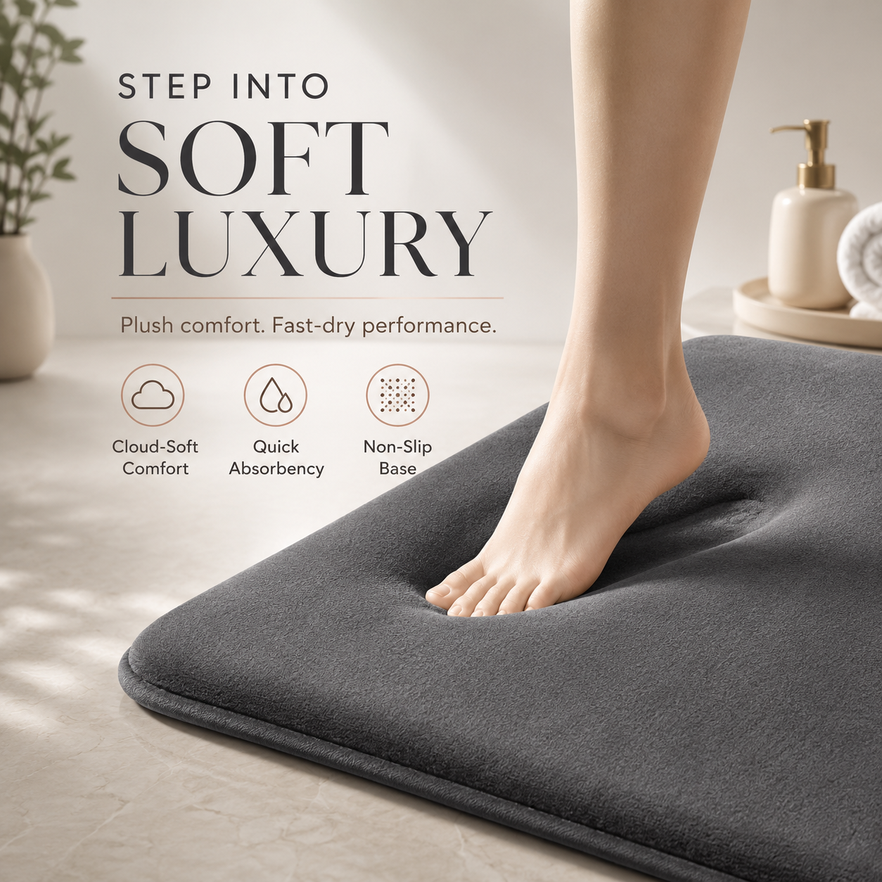 🛁 Premium Super Absorbent Bath Mat — Non-Slip Coral Velvet Bathroom Rug for Soft, Dry Comfort thumbnail 5