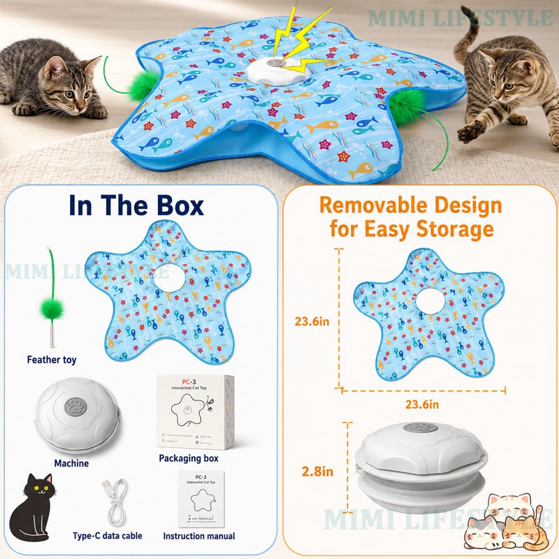 🔥 Last Day 50% OFF 🔥 HuntingFun Pro – Automatic cat toy for stress relief and playtime fun thumbnail 8