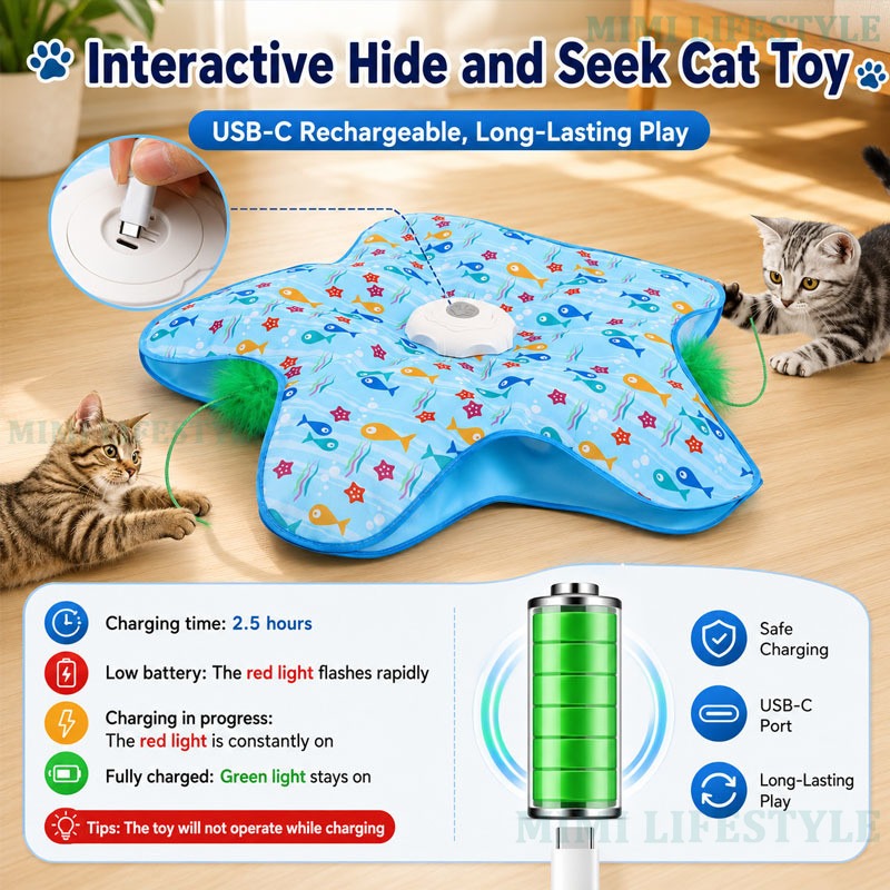 🔥 Last Day 50% OFF 🔥 HuntingFun Pro – Automatic cat toy for stress relief and playtime fun thumbnail 7