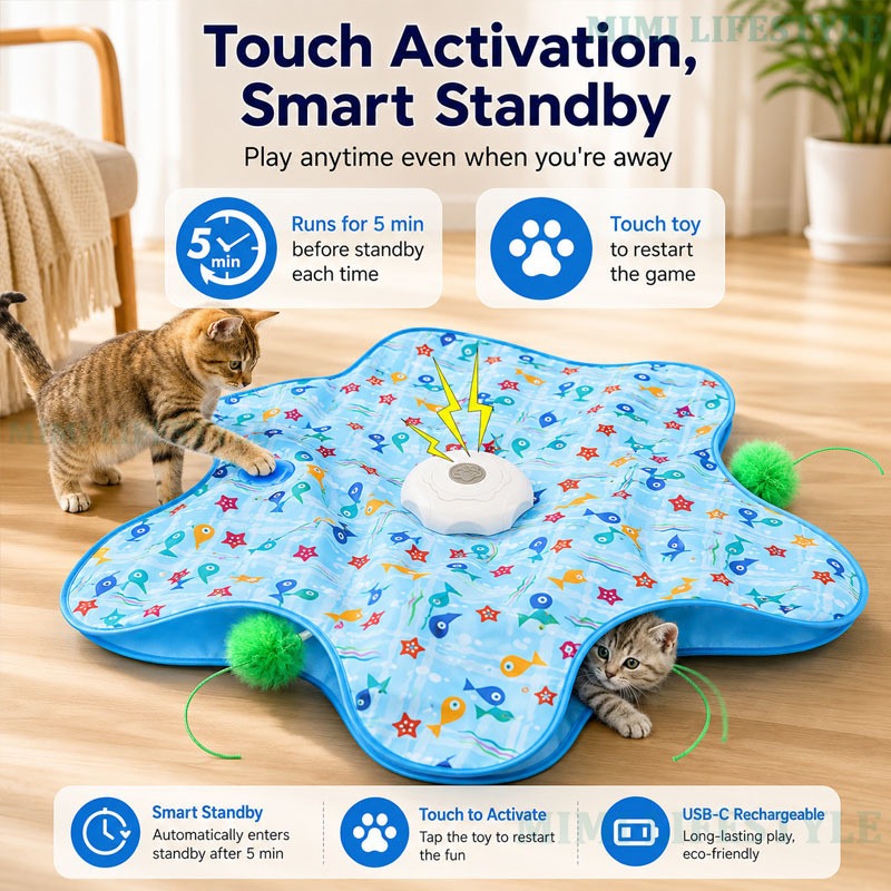 🔥 Last Day 50% OFF 🔥 HuntingFun Pro – Automatic cat toy for stress relief and playtime fun thumbnail 2