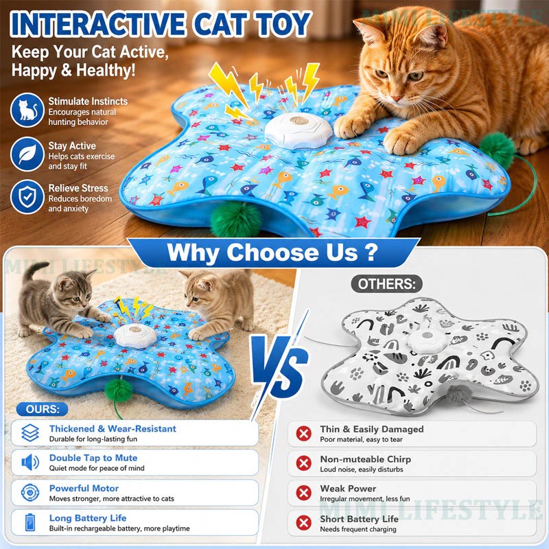 🔥 Last Day 50% OFF 🔥 HuntingFun Pro – Automatic cat toy for stress relief and playtime fun thumbnail 5