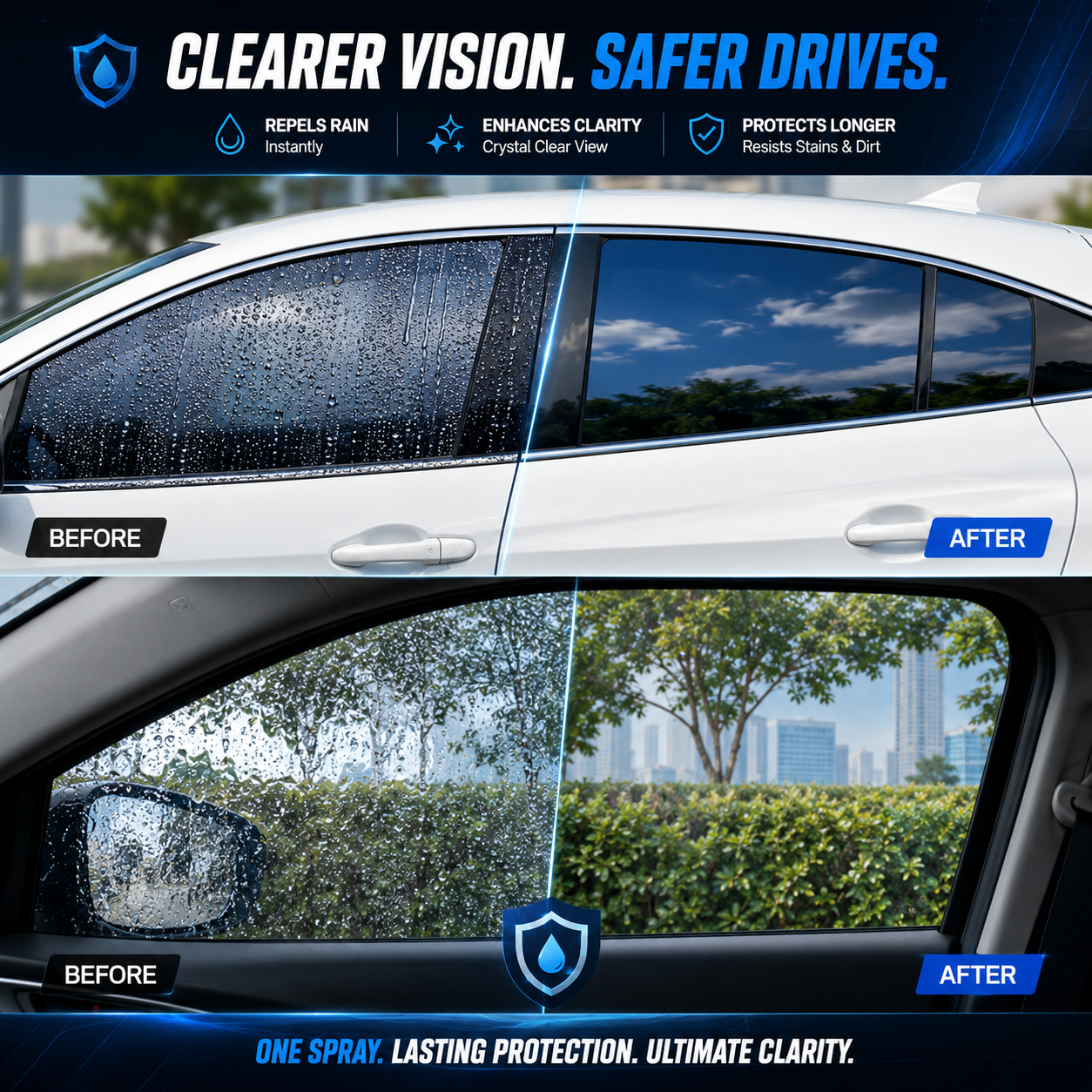 🌧️ Nano Anti-Rain Car Glass Spray — Hydrophobic Windshield Coating for Clearer Rainy Drives thumbnail 8