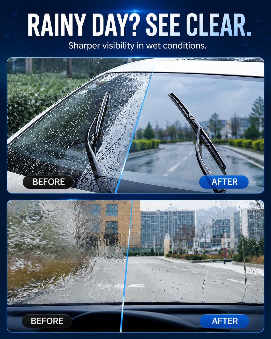 🌧️ Nano Anti-Rain Car Glass Spray — Hydrophobic Windshield Coating for Clearer Rainy Drives thumbnail 7