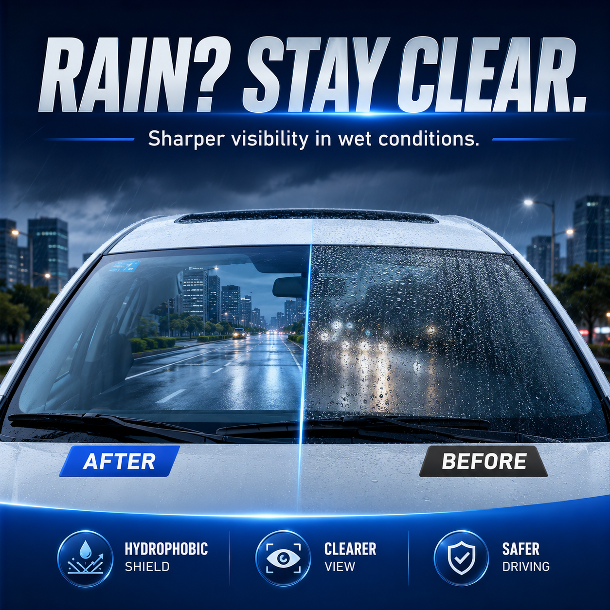 🌧️ Nano Anti-Rain Car Glass Spray — Hydrophobic Windshield Coating for Clearer Rainy Drives thumbnail 6