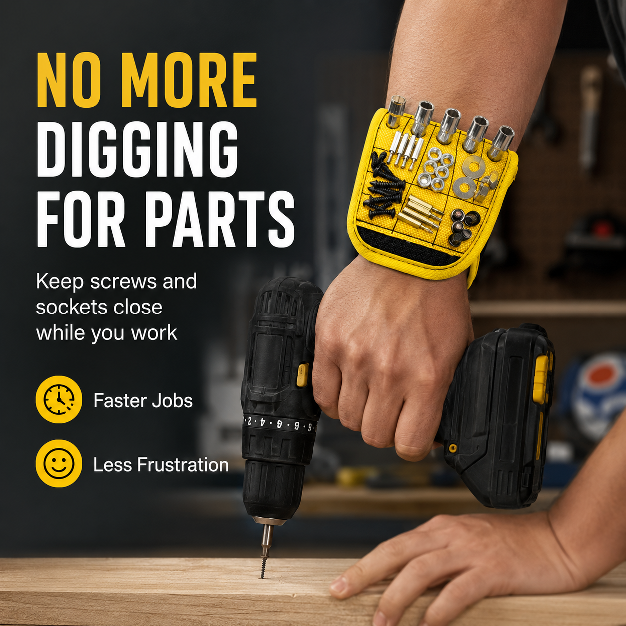🔧 Hands-Free Magnetic Wrist Tool Holder – No More Dropped Screws | 49% OFF thumbnail 5