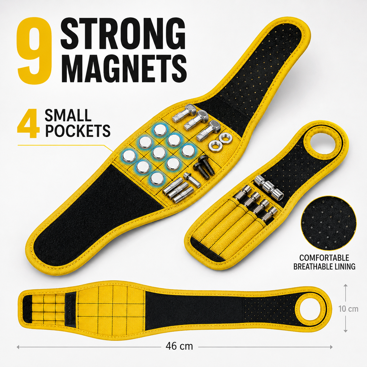 🔧 Hands-Free Magnetic Wrist Tool Holder – No More Dropped Screws | 49% OFF thumbnail 4
