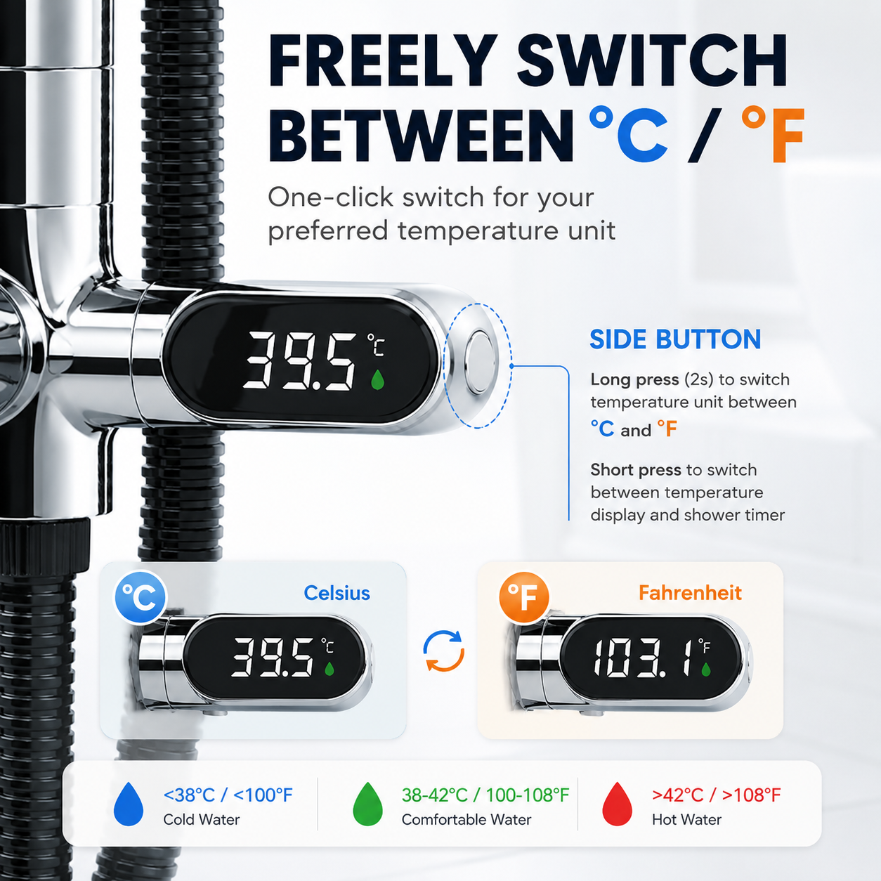 🚿 Digital Shower Thermometer – 🔥 55% OFF + Free Shipping 🔥 - Image 1