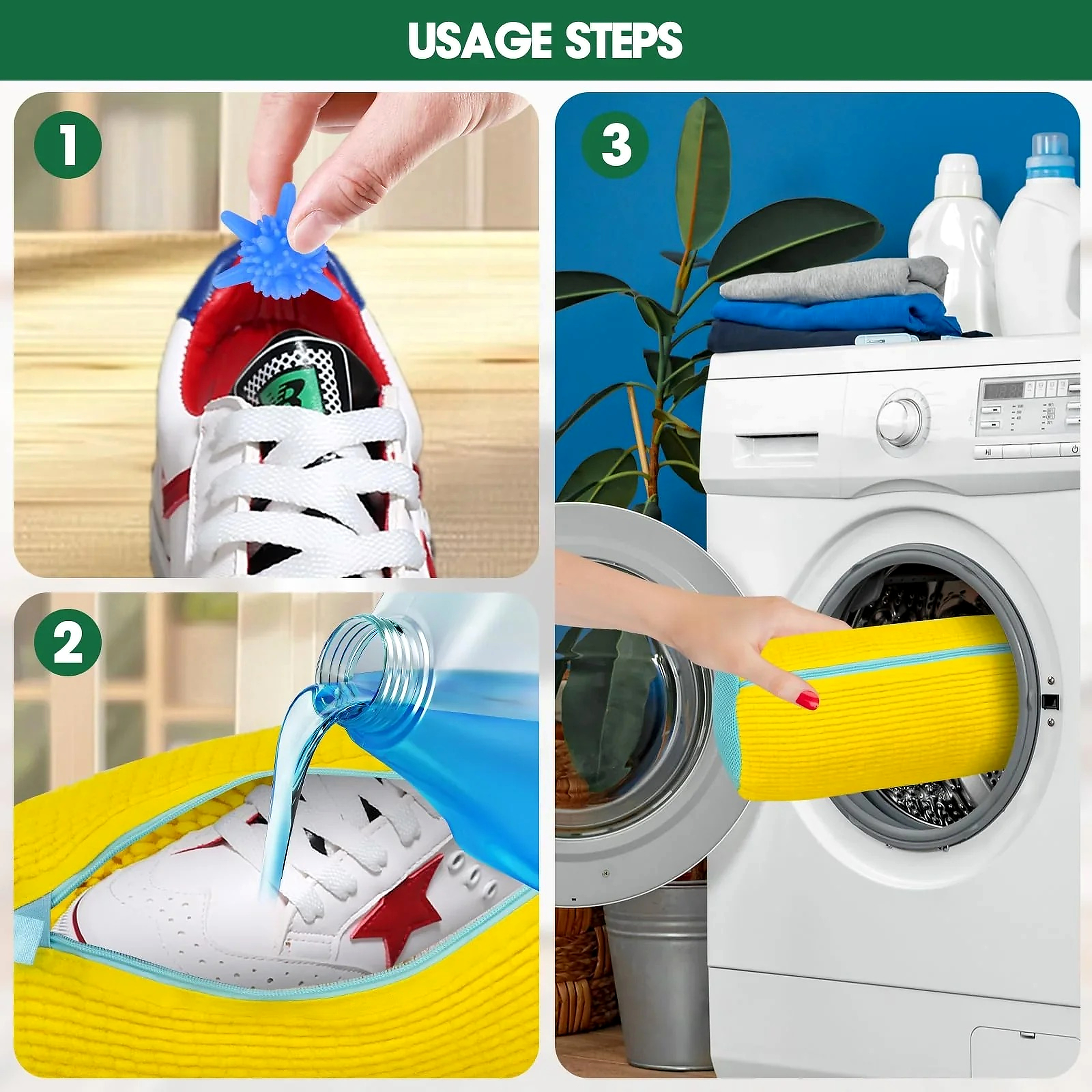 ✨Limited Time Offer✨ Shoe Washing Bag for Machine - Reusable & Durable🧼 thumbnail 11