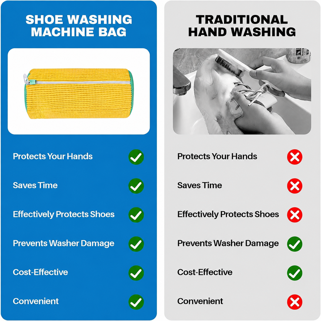 ✨Limited Time Offer✨ Shoe Washing Bag for Machine - Reusable & Durable🧼 thumbnail 5