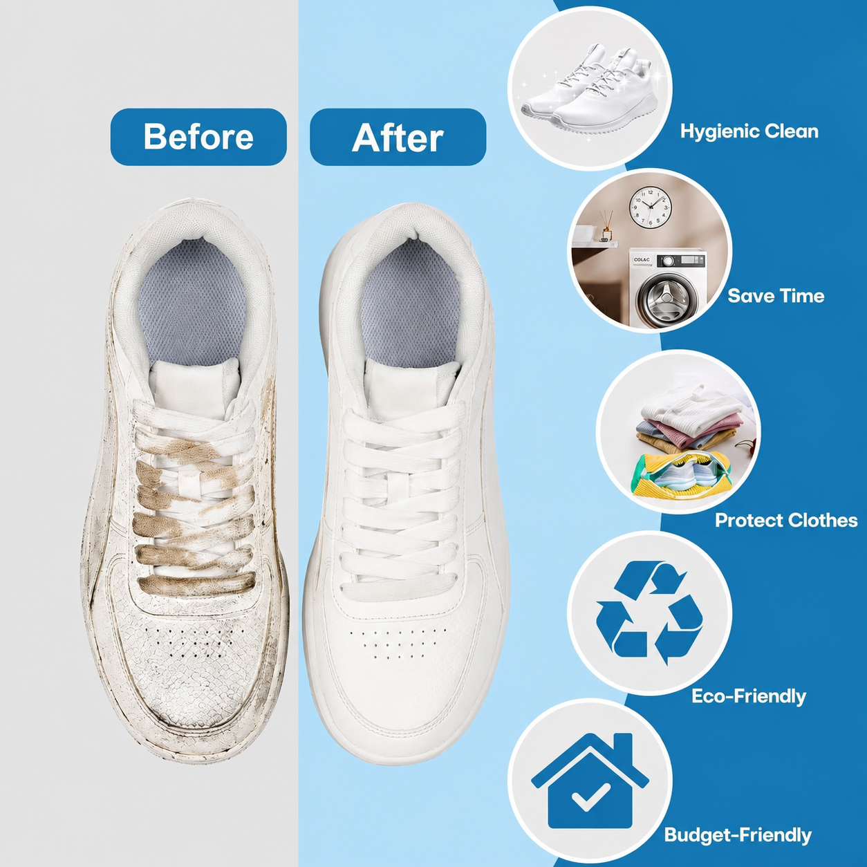 ✨Limited Time Offer✨ Shoe Washing Bag for Machine - Reusable & Durable🧼 thumbnail 2