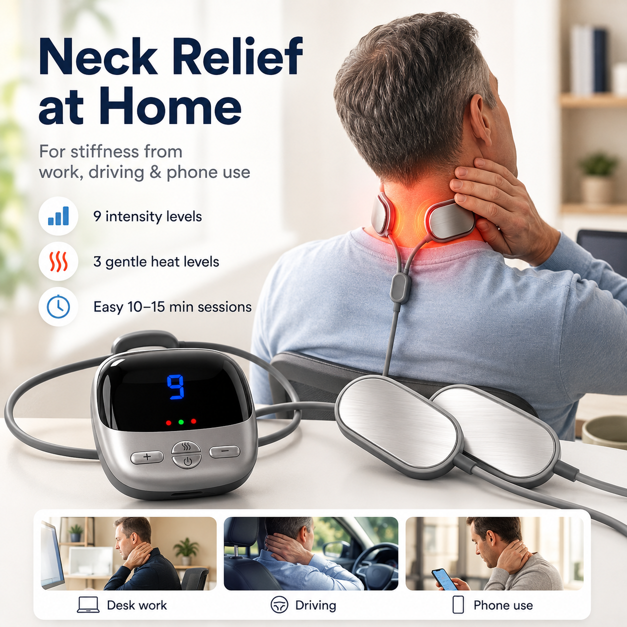 ⚡Heated Neck Relaxation Massager – 49% OFF💥 - Image 1
