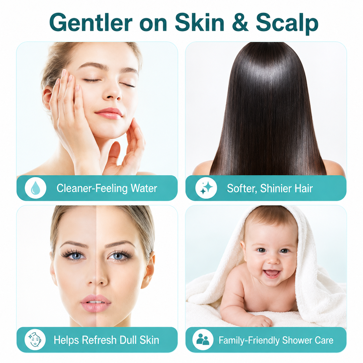 🔥Buy 2 Get 1 Free🔥50% OFF ENDS SOON! 💥 4-in-1 Scalp Massage Multi-functional High Pressure Shower Head 🚿🏆 thumbnail 10