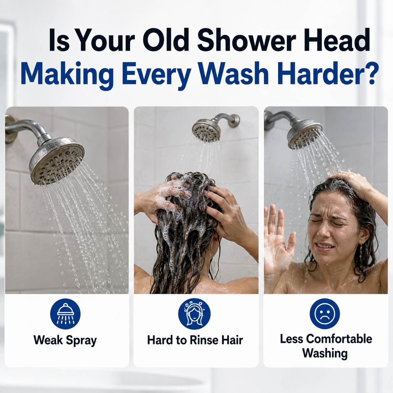 🔥Buy 2 Get 1 Free🔥50% OFF ENDS SOON! 💥 4-in-1 Scalp Massage Multi-functional High Pressure Shower Head 🚿🏆 thumbnail 7
