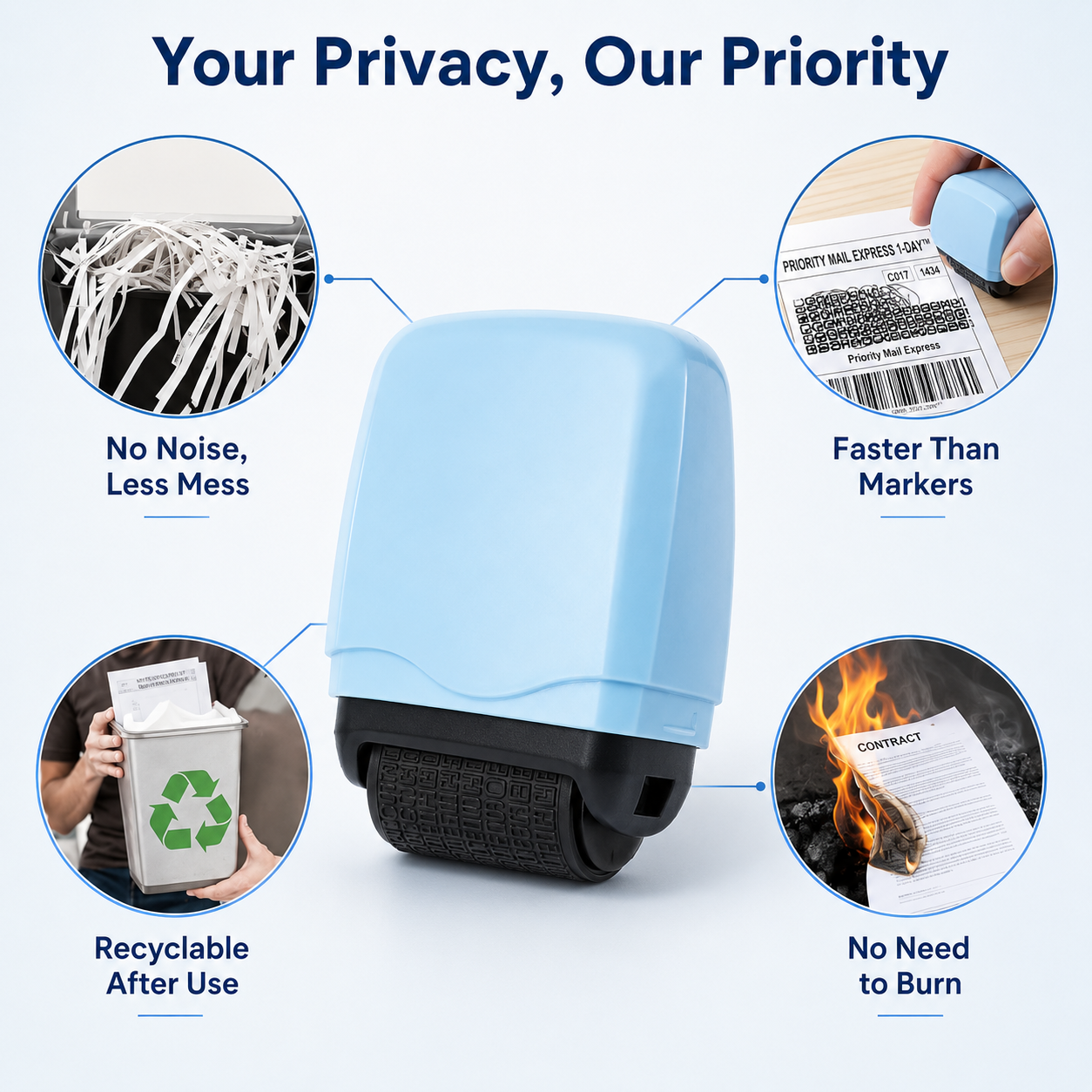 🔥 LIMITED TIME OFFER – BUY 1 GET 1 FREE + FREE SHIPPING 🛡️ Privacy Protection Roller Stamp 🖊️🖊️ thumbnail 2