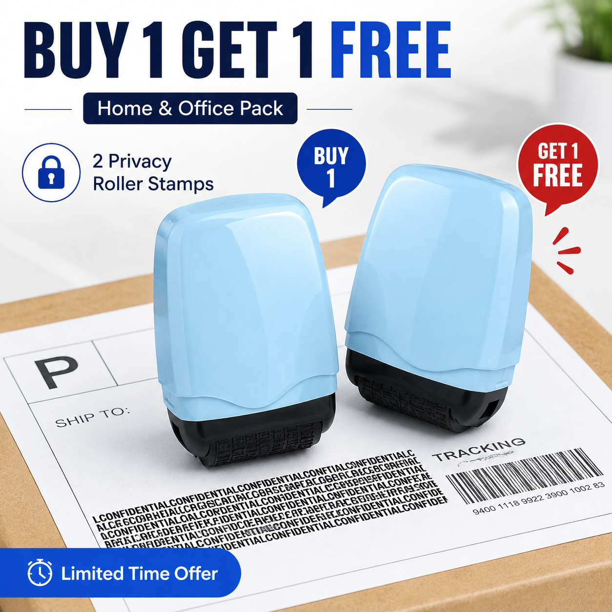 🔥 LIMITED TIME OFFER – BUY 1 GET 1 FREE + FREE SHIPPING 🛡️ Privacy Protection Roller Stamp 🖊️🖊️ thumbnail 6