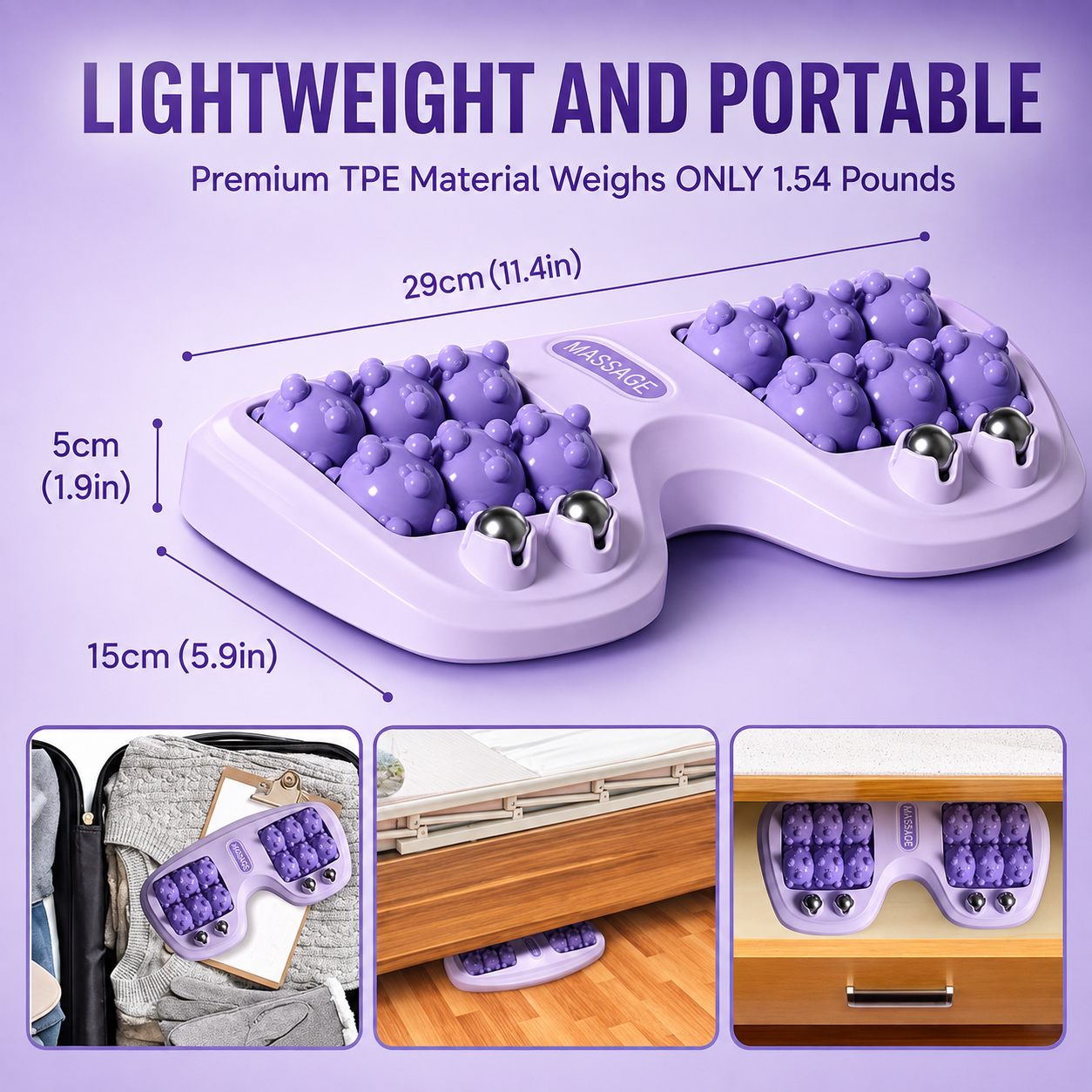 🔥16-Ball Magnetic Foot Massage Roller – Acupressure Relief for Tired, Aching Feet | 49% OFF 💥 thumbnail 9