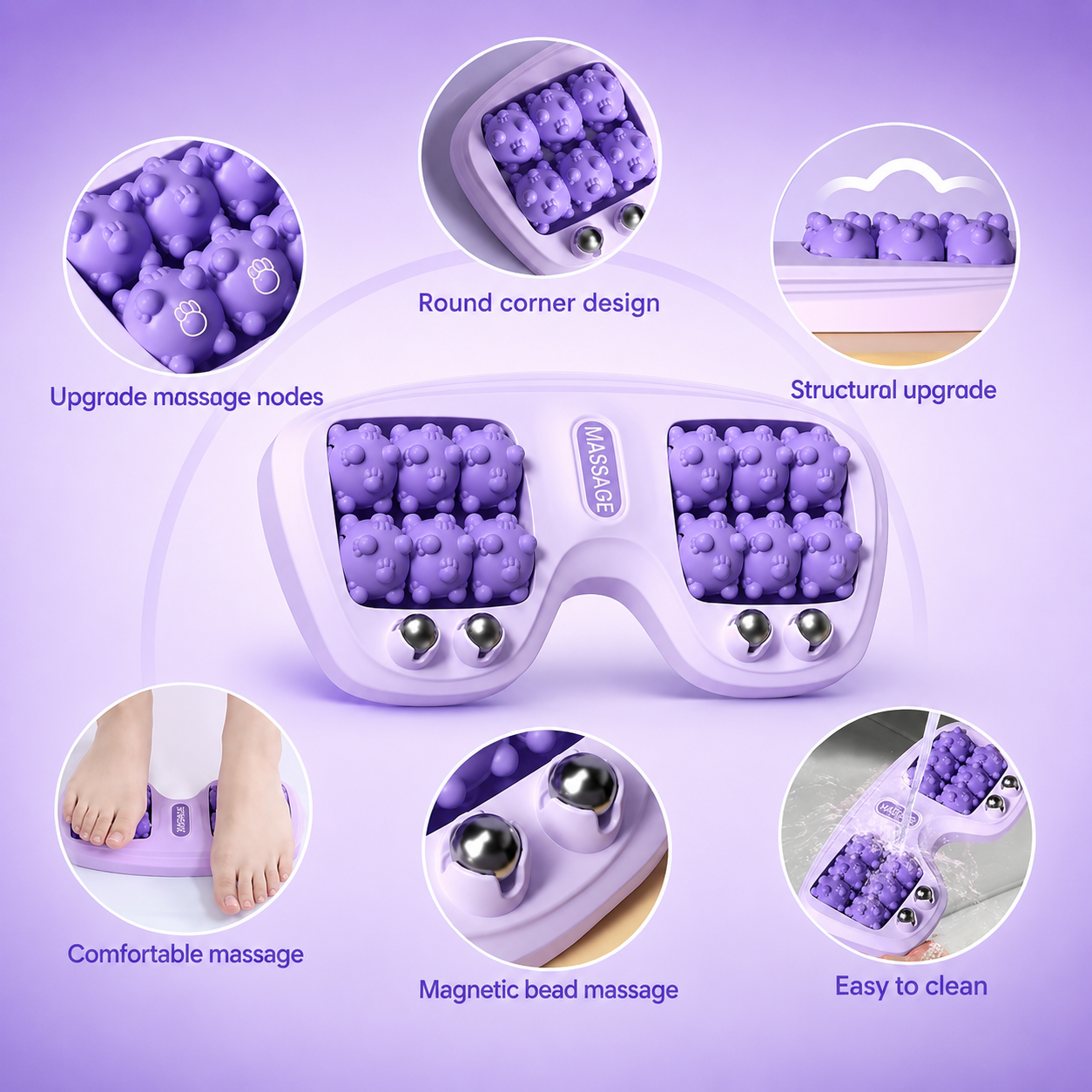 🔥16-Ball Magnetic Foot Massage Roller – Acupressure Relief for Tired, Aching Feet | 49% OFF 💥 thumbnail 3