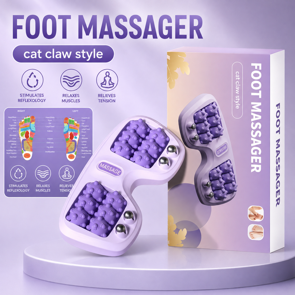 🔥16-Ball Magnetic Foot Massage Roller – Acupressure Relief for Tired, Aching Feet | 49% OFF 💥 thumbnail 2