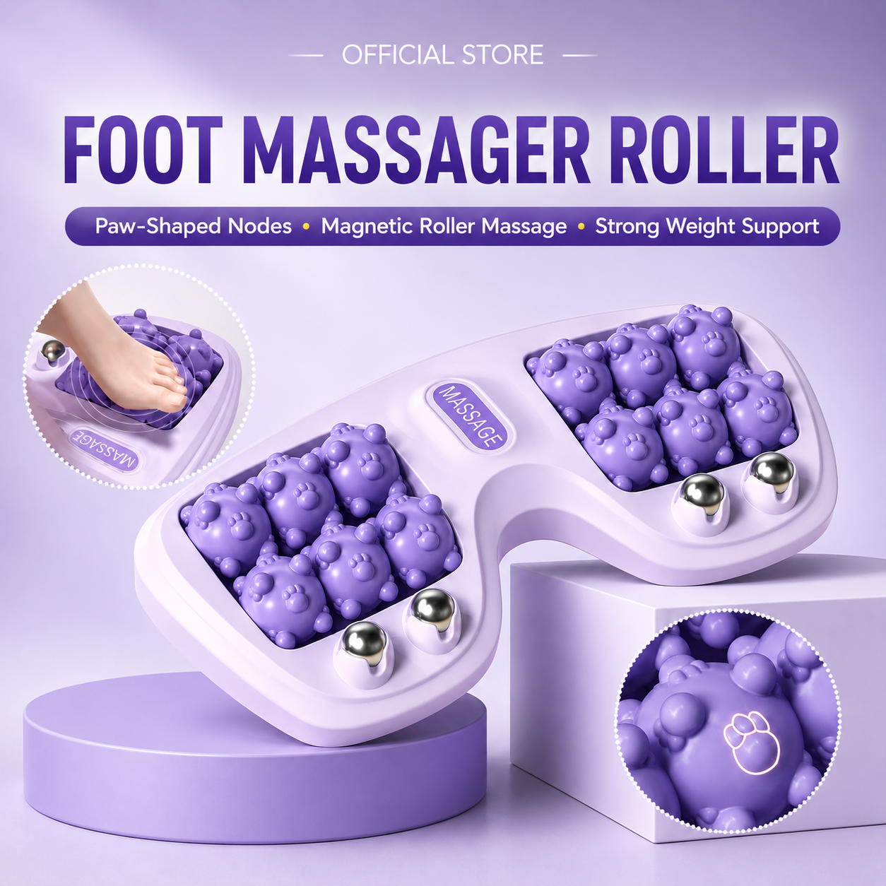 🔥16-Ball Magnetic Foot Massage Roller – Acupressure Relief for Tired, Aching Feet | 49% OFF 💥 thumbnail 7