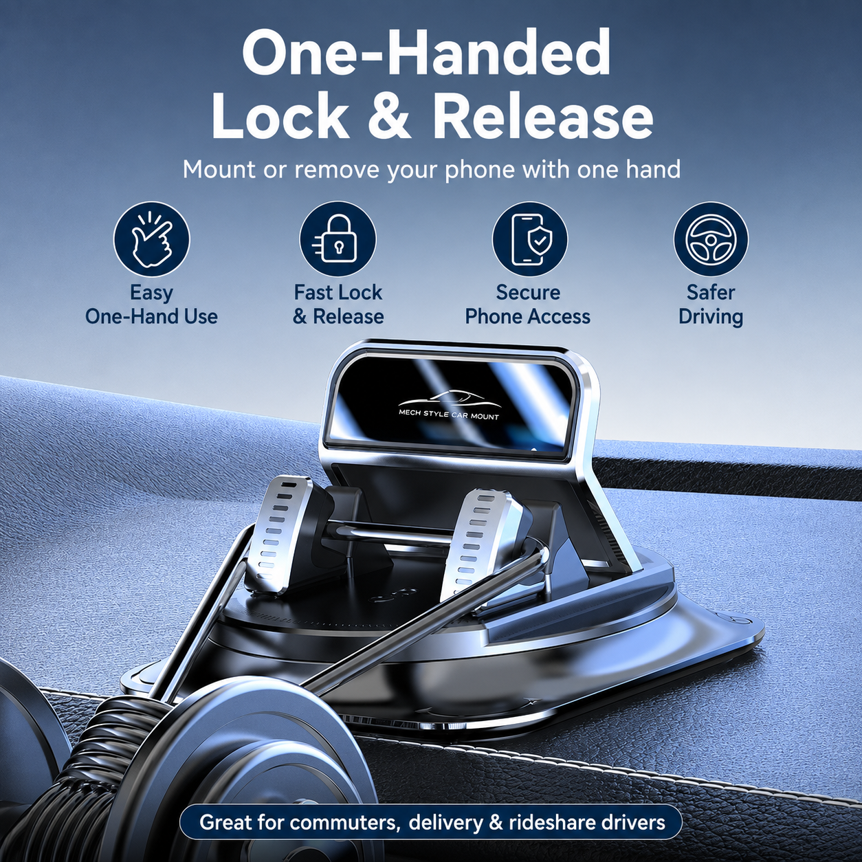 🔥360° Car Phone Holder 🏆 – Rock-Solid Suction, Fits All Phones 🔄 thumbnail 3