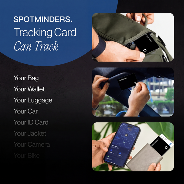 Person easily finding items with phone app