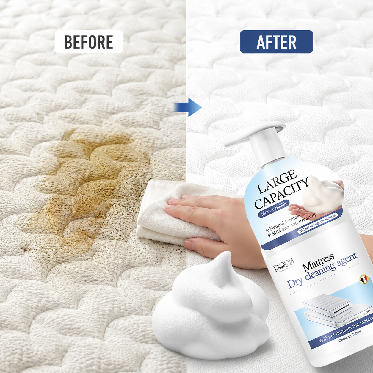 🥳2026 HOT SALE🥳💞50K+ SOLD!💛✨ 55% OFF! 🏆 Mattress & Upholstery Spot-Cleaning Foam 🧼 thumbnail 2