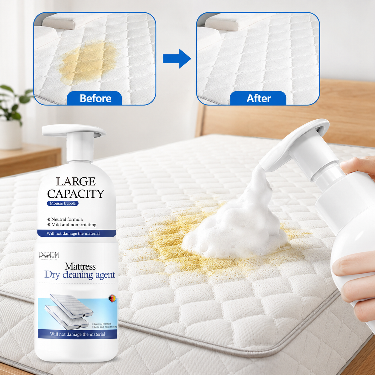 🥳2026 HOT SALE🥳💞50K+ SOLD!💛✨ 55% OFF! 🏆 Mattress & Upholstery Spot-Cleaning Foam 🧼 thumbnail 6
