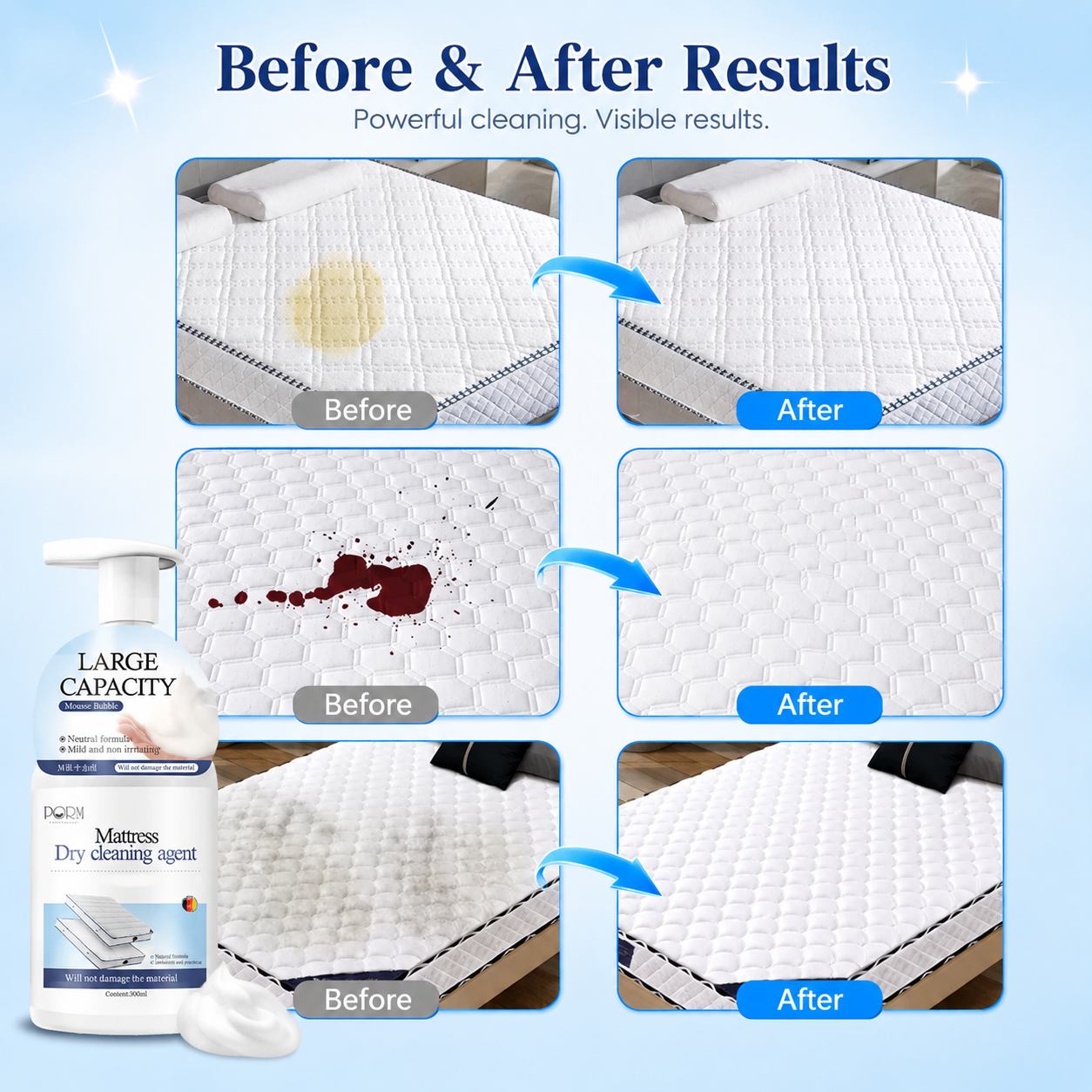 🥳2026 HOT SALE🥳💞50K+ SOLD!💛✨ 55% OFF! 🏆 Mattress & Upholstery Spot-Cleaning Foam 🧼 thumbnail 3