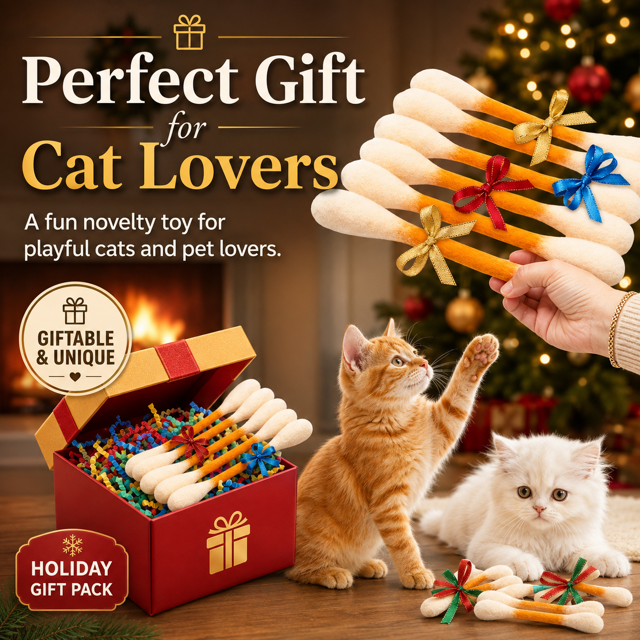 🥳2026 HOT SALE🥳💞50K+ SOLD!💛✨ BUY 2 GET 1 FREE 🏆 Giant Catnip Swab Toys 🧼 thumbnail 6