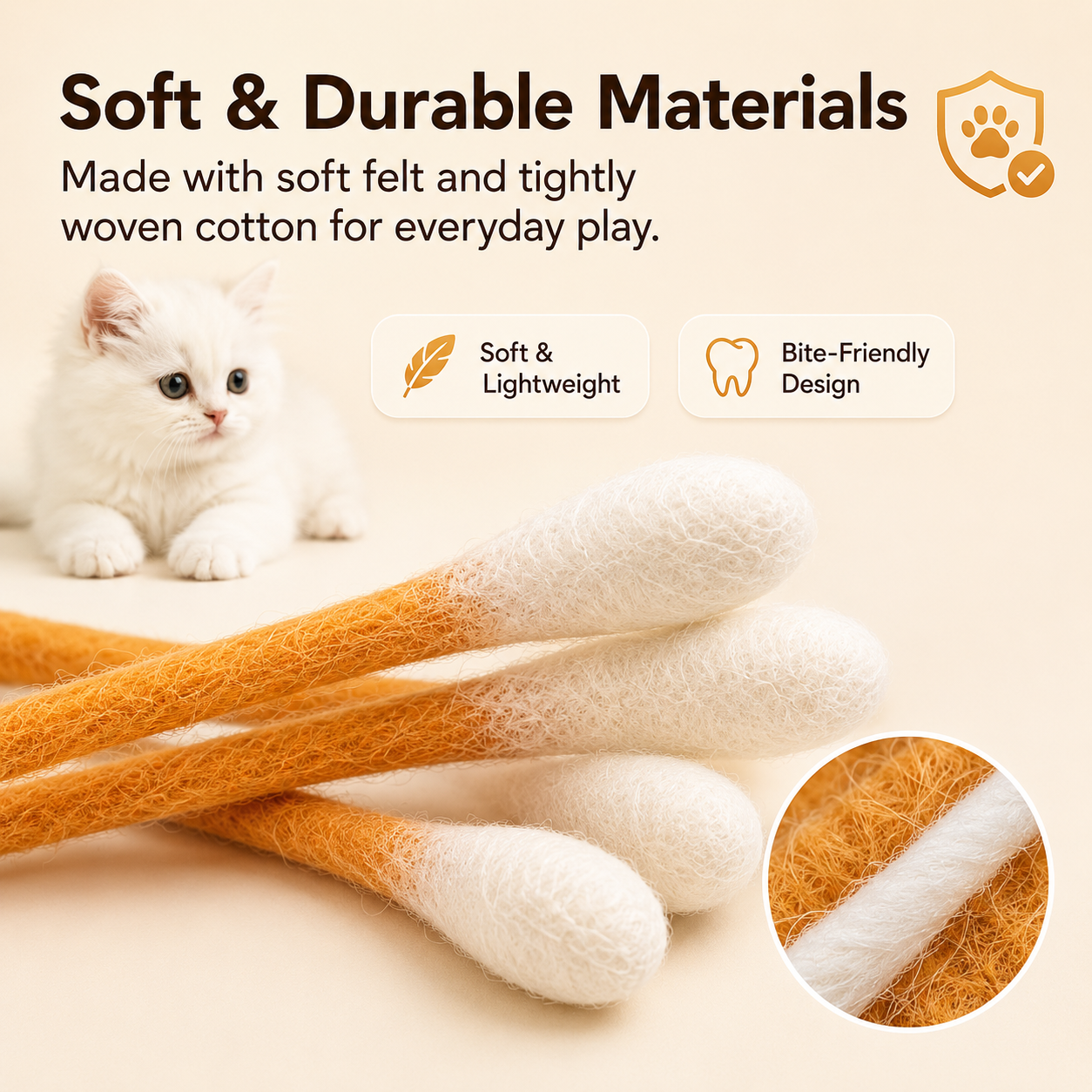 🥳2026 HOT SALE🥳💞50K+ SOLD!💛✨ BUY 2 GET 1 FREE 🏆 Giant Catnip Swab Toys 🧼 thumbnail 5