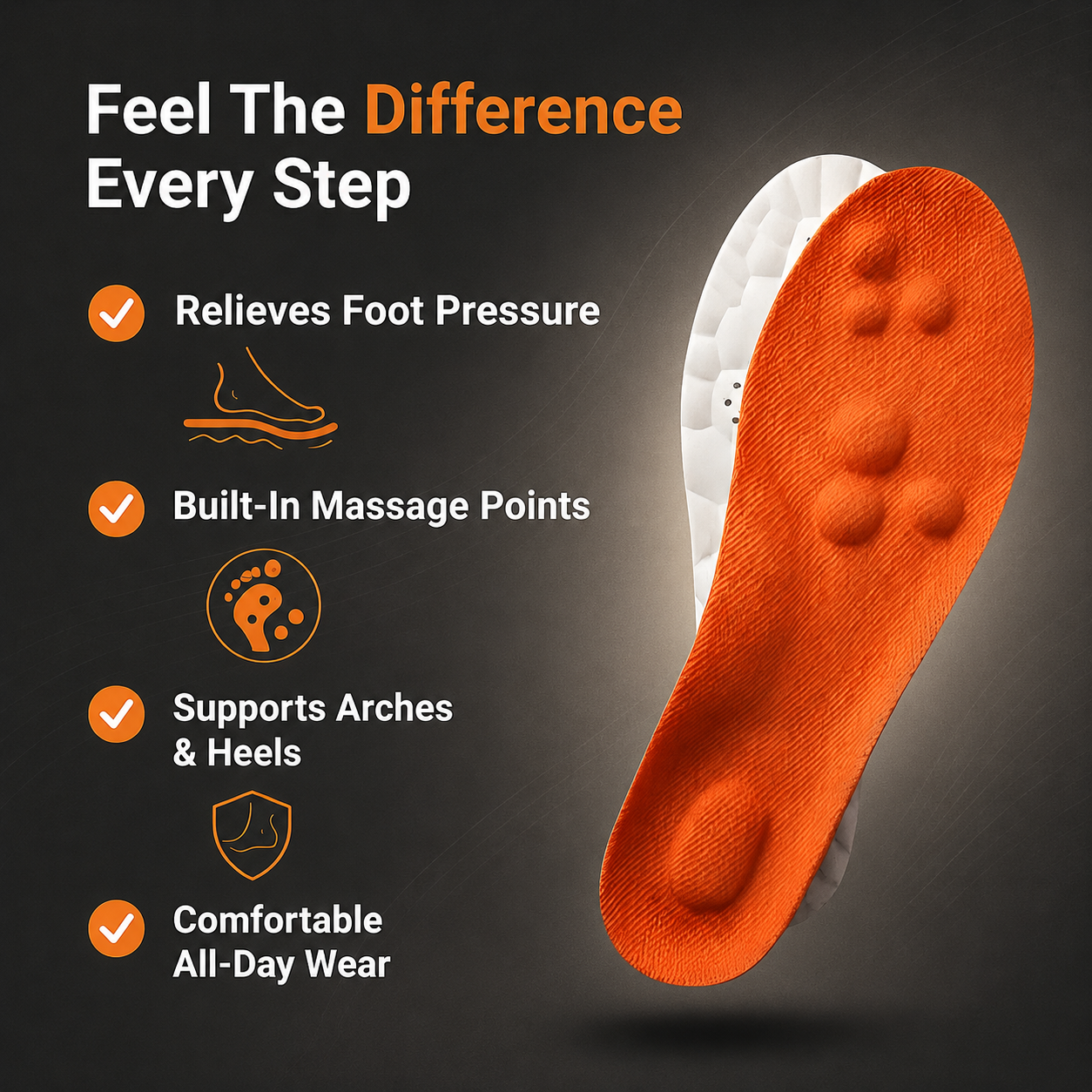 ⚡Big Discount | StepEases Massage Insoles - Image 1