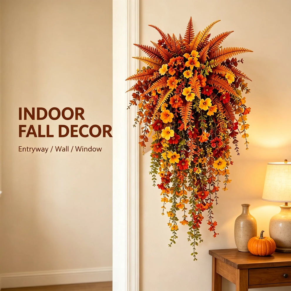 🔥On Sale Only Today 🍂 Artificial Fern for Autumn Outdoor Decor– Autumn Porch & Door Decoration thumbnail 4