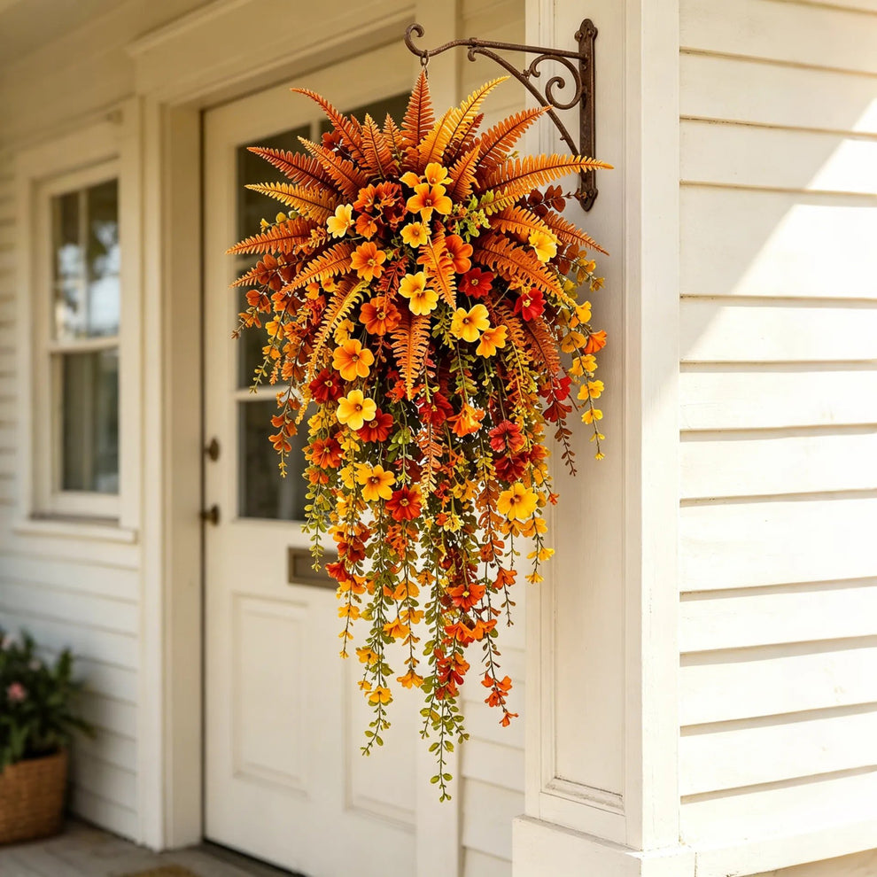 🔥On Sale Only Today 🍂 Artificial Fern for Autumn Outdoor Decor– Autumn Porch & Door Decoration thumbnail 8