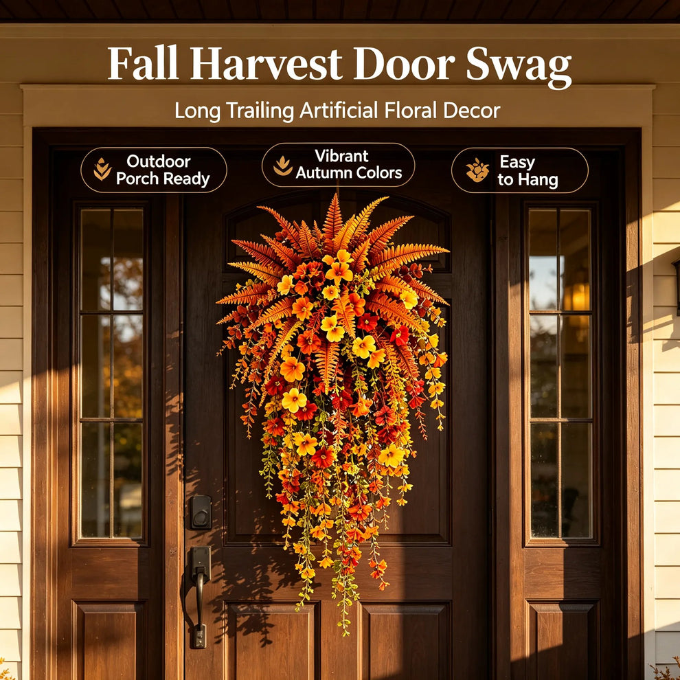 🔥On Sale Only Today 🍂 Artificial Fern for Autumn Outdoor Decor– Autumn Porch & Door Decoration thumbnail 9