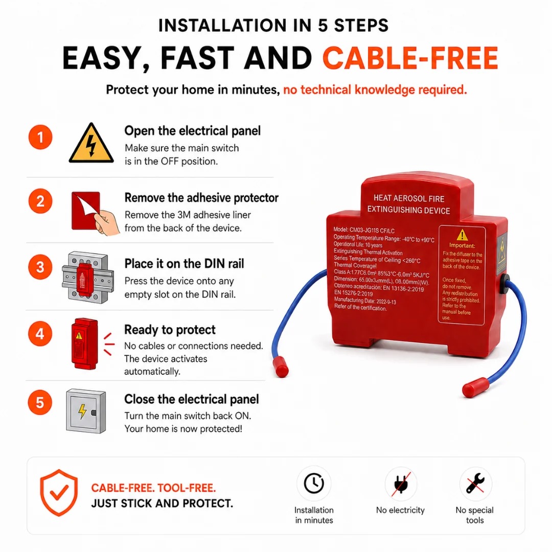 🥳2026 HOT SALE🥳💞50K+ SOLD!🔥 Fire Suppression Device for Electrical Panels thumbnail 2
