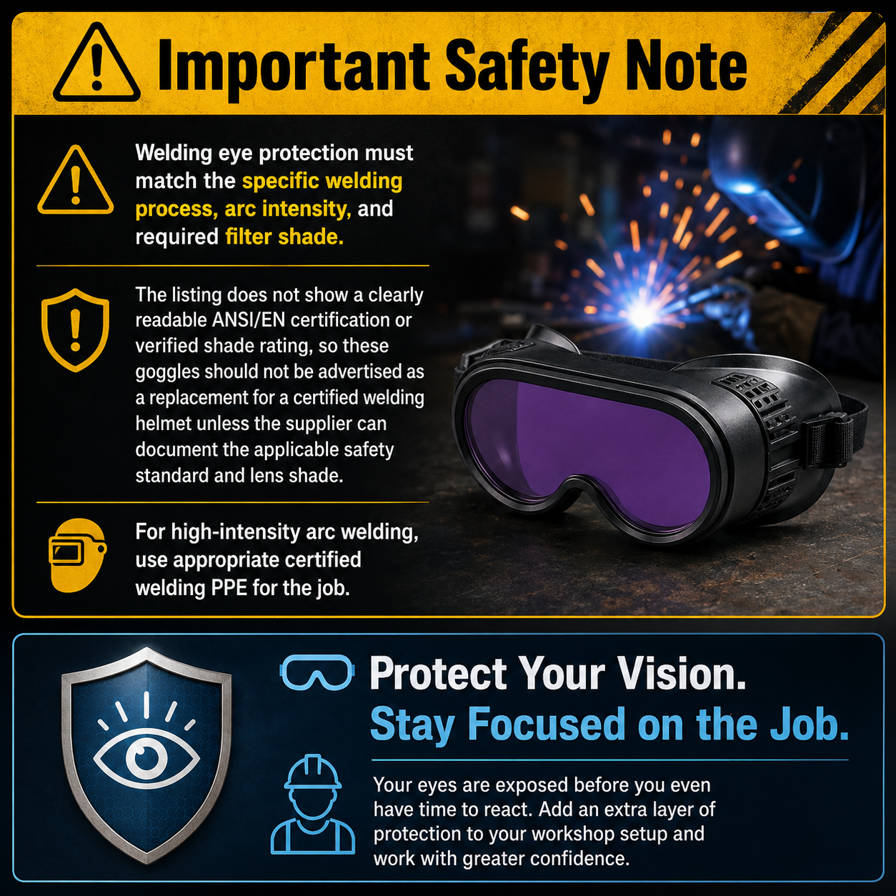 📢📢50% OFF !! ⏰Welder's Eye Protection Goggles 🥽 thumbnail 10