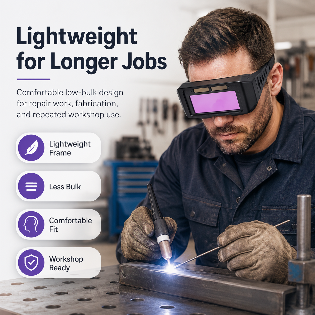📢📢50% OFF !! ⏰Welder's Eye Protection Goggles 🥽 thumbnail 8