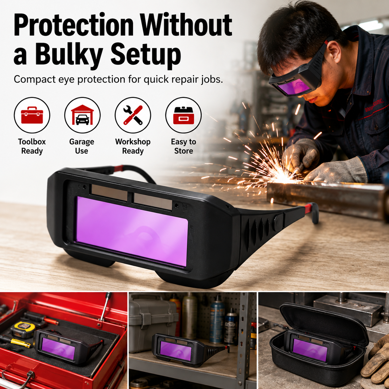 📢📢50% OFF !! ⏰Welder's Eye Protection Goggles 🥽 thumbnail 5