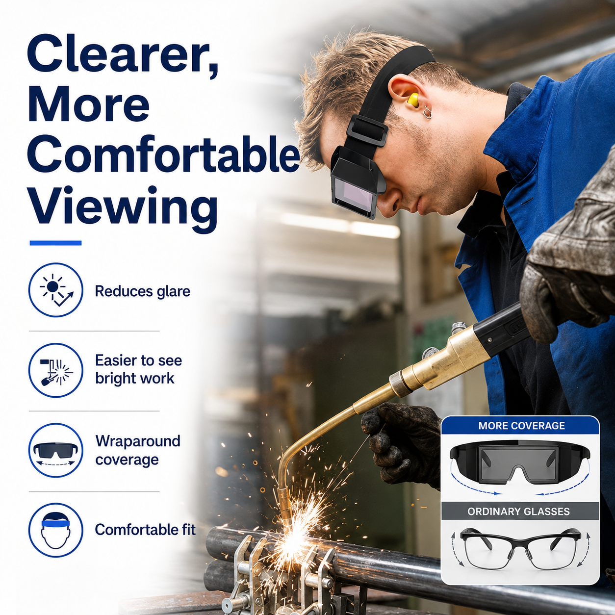 📢📢50% OFF !! ⏰Welder's Eye Protection Goggles 🥽 thumbnail 4
