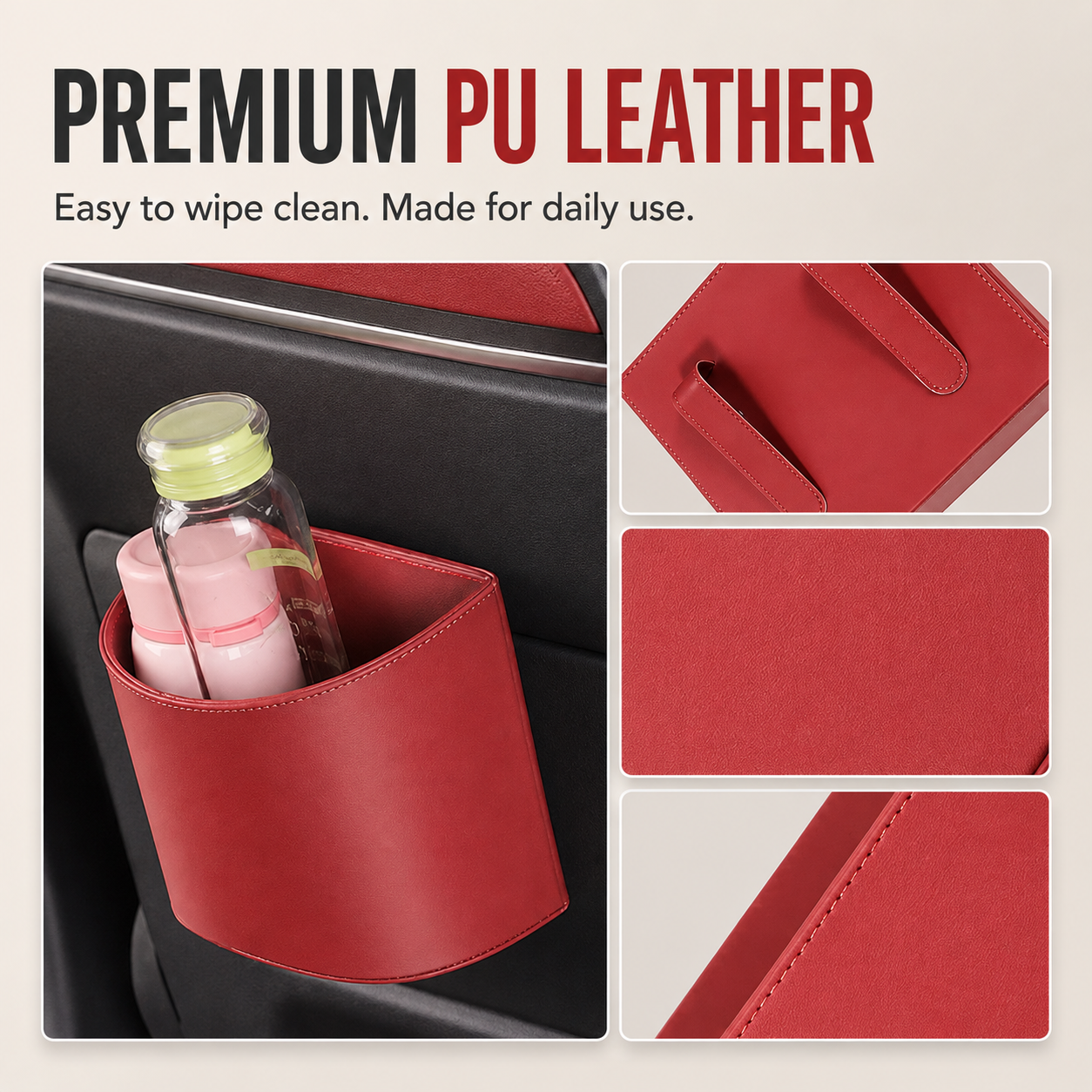 🚗 Car Door Cup Holder & Storage Pocket – Keep Drinks & Phone Within Reach | 49% OFF thumbnail 2