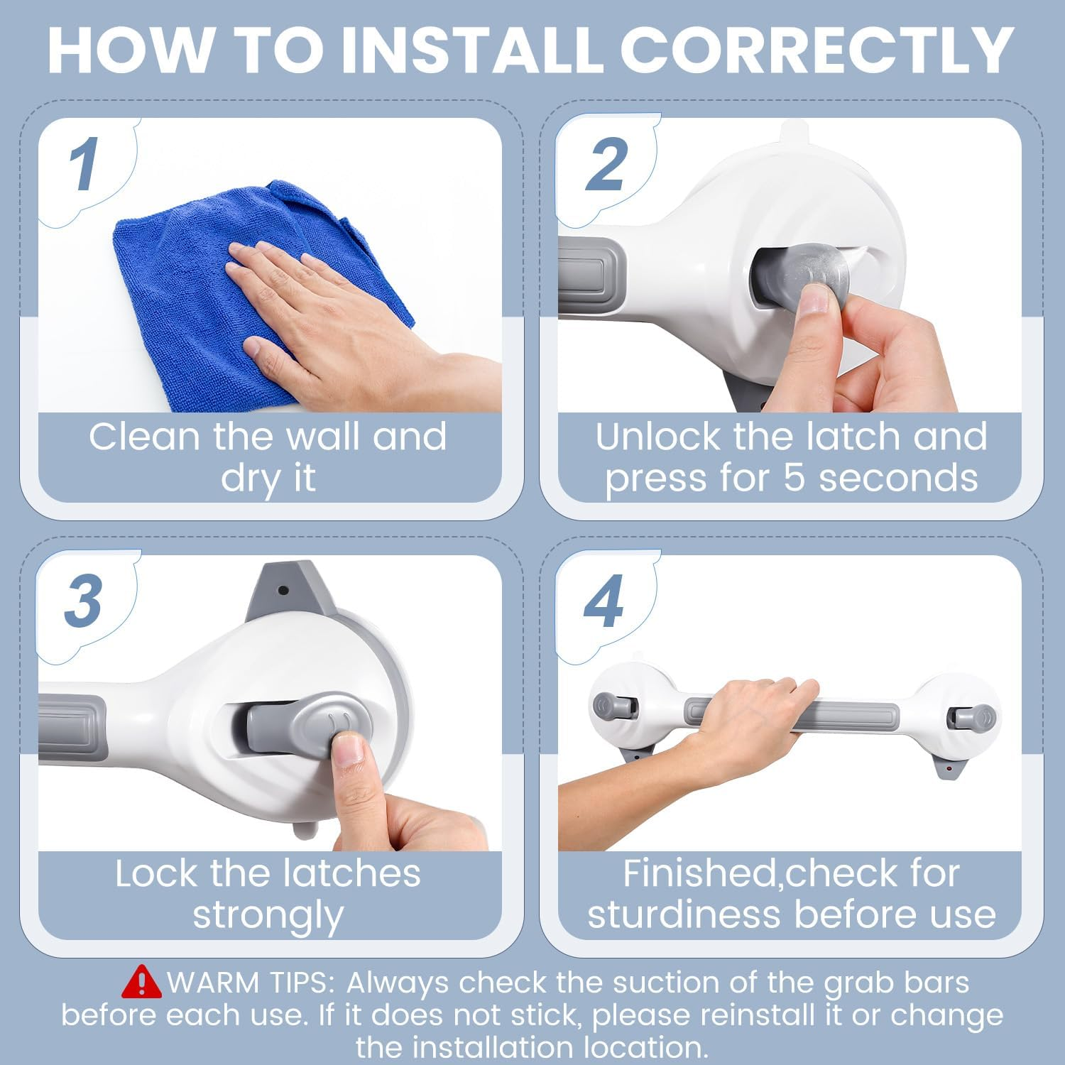 👉 Claim Your 60% Off + FreeShip Now🛡️ Bathroom Stability Support Handle 🚿 thumbnail 4