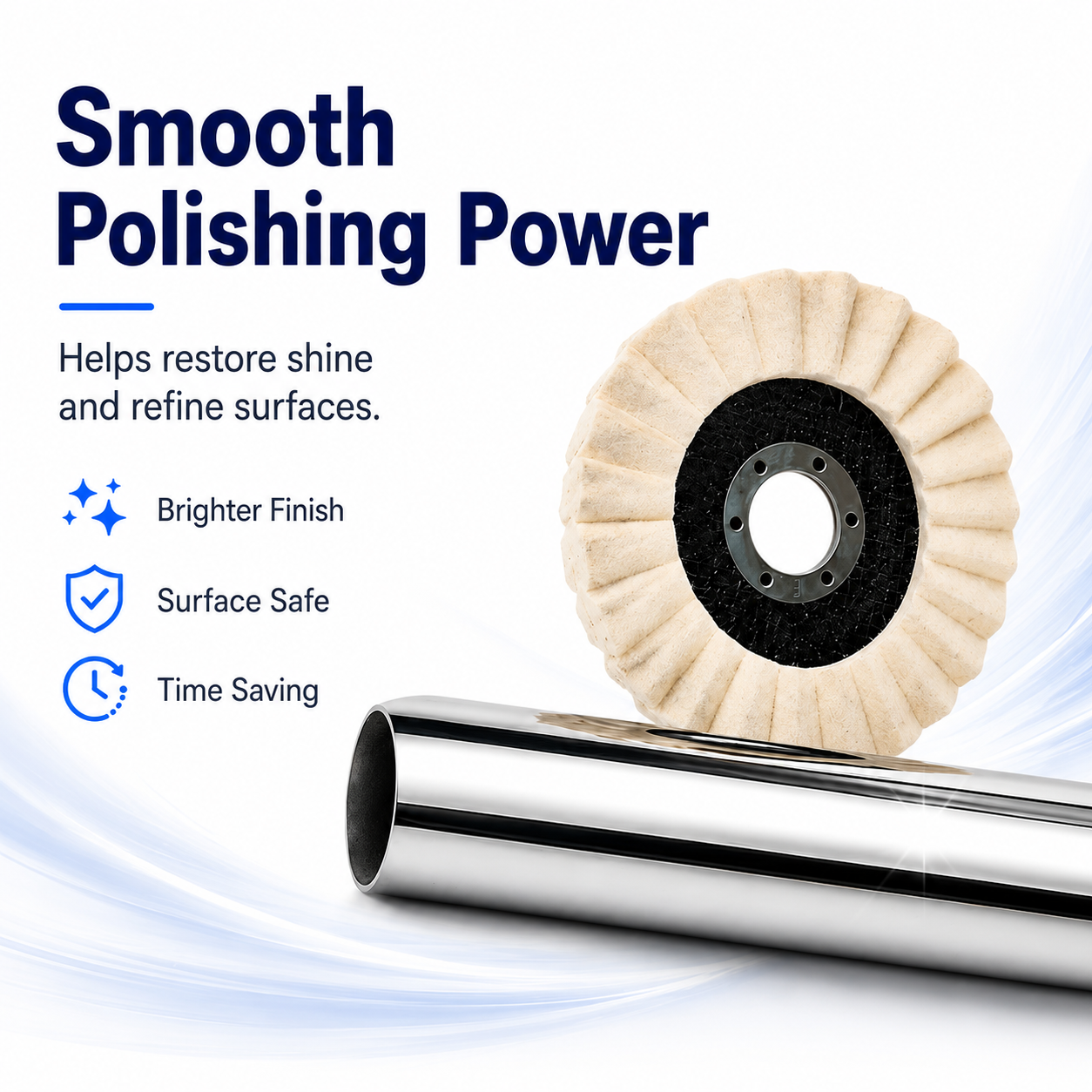 🛡️ Trusted by 50,000+ Customers | Multi-Purpose Wool Polishing Disc for Marble & Stone thumbnail 3