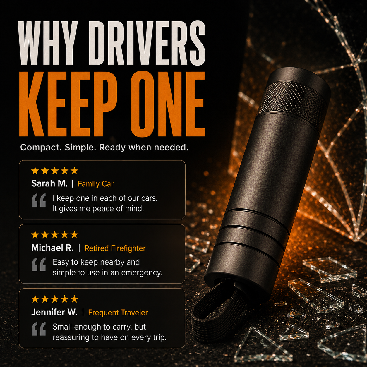 ⚡Big Discount | Safety Hammer 🔨 Emergency Car Escape Tool thumbnail 7