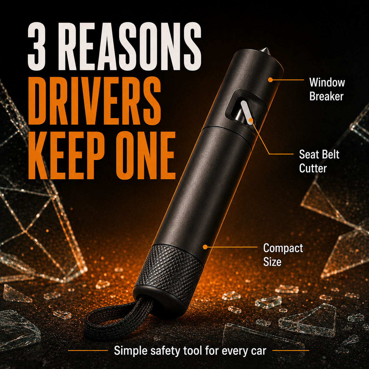 ⚡Big Discount | Safety Hammer 🔨 Emergency Car Escape Tool thumbnail 5
