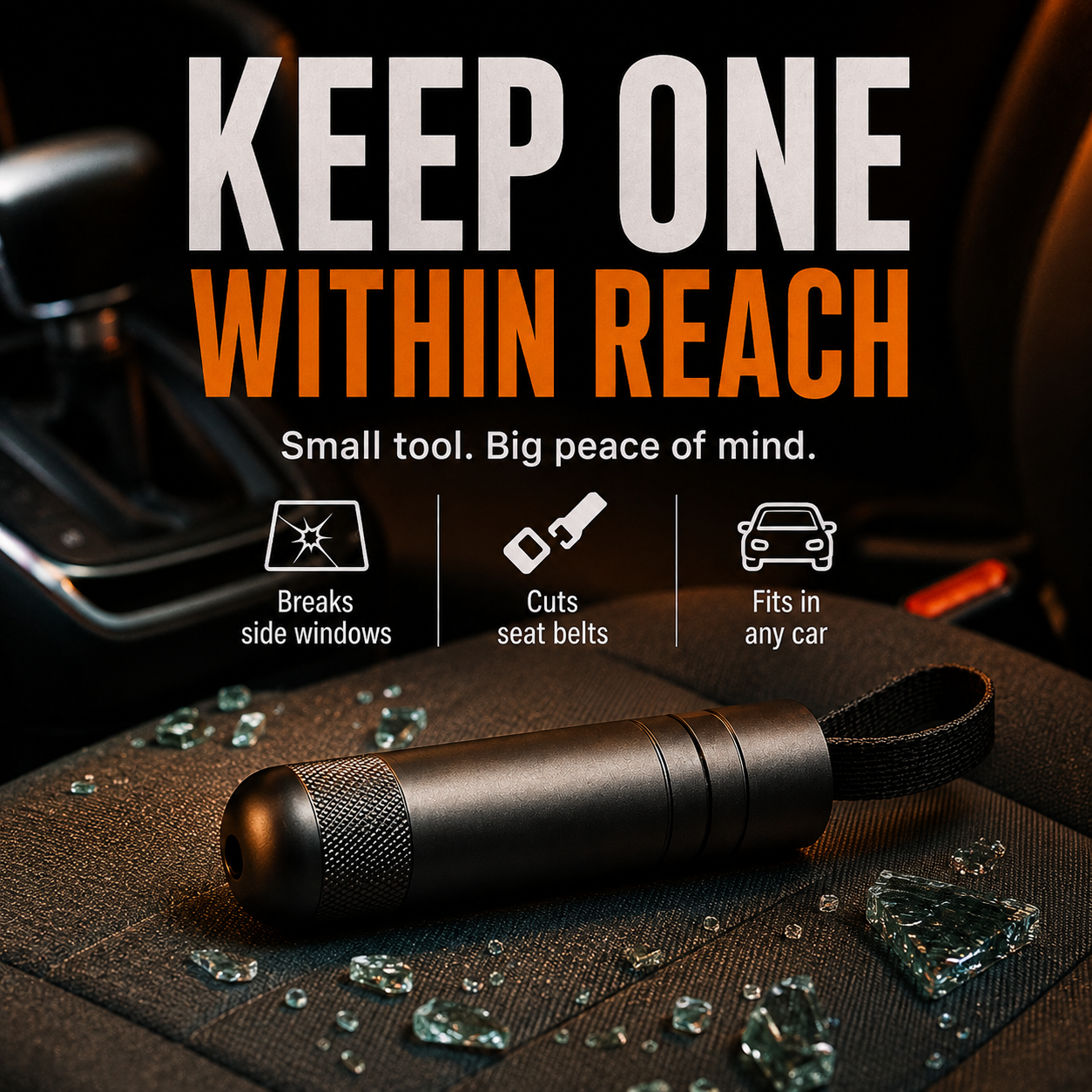 ⚡Big Discount | Safety Hammer 🔨 Emergency Car Escape Tool thumbnail 6